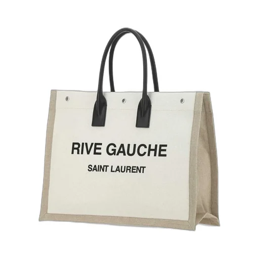 Saint Laurent Logo Printed Tote Bag