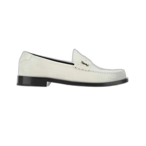 Saint Laurent Monogram Plaque Slip-On Loafers