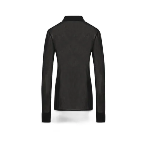 Saint Laurent Semi-Sheer Buttoned Shirt