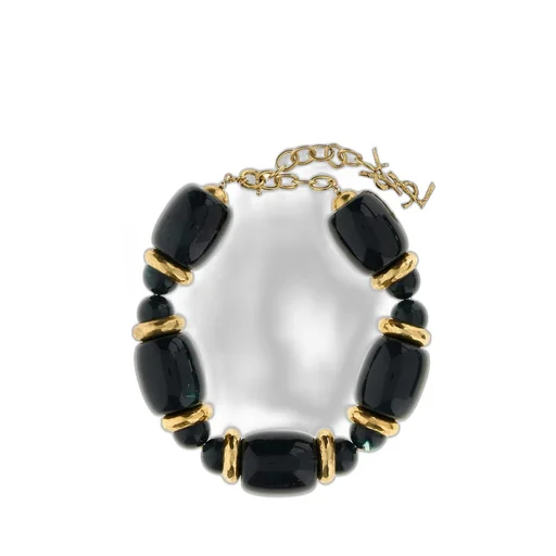 Saint Laurent Logo Plaque Braclet