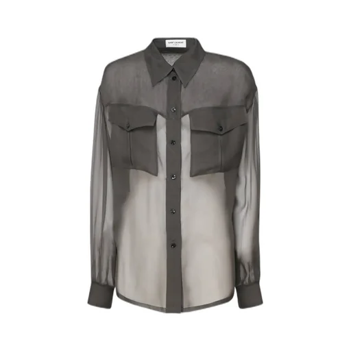 Saint Laurent Buttoned Long-Sleeved Shirt