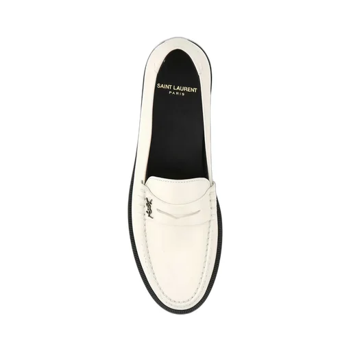 Saint Laurent Monogram Plaque Slip-On Loafers