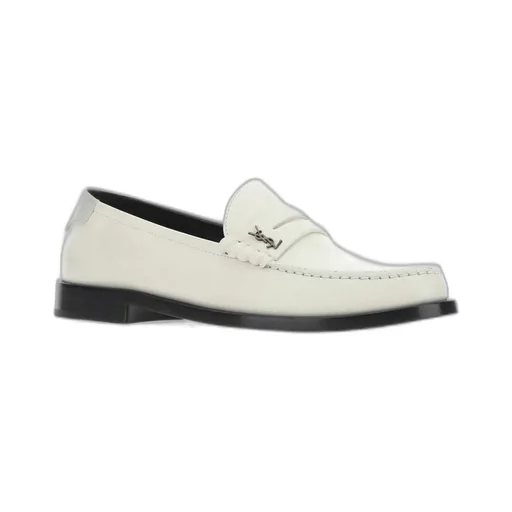 Saint Laurent Monogram Plaque Slip-On Loafers