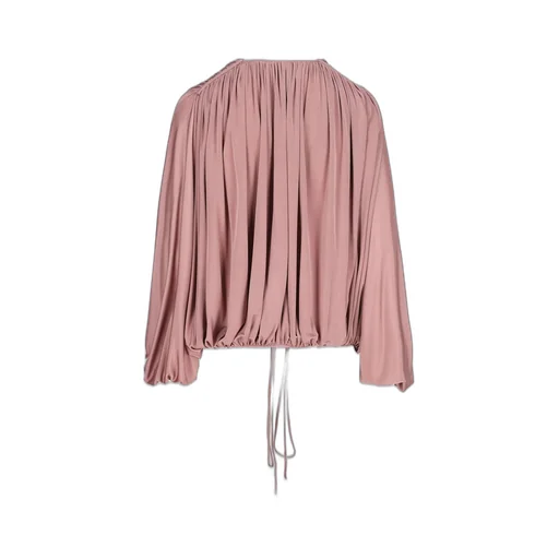 Saint Laurent Gathered Drawstring Blouse