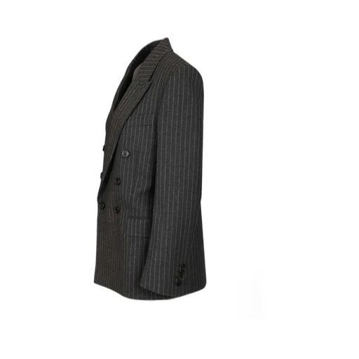 Saint Laurent Double-Breasted Long-Sleeved Jacket