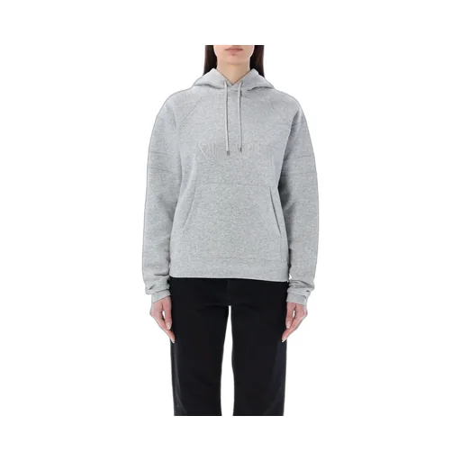 Saint Laurent Logo Embroidered Drawstring Hoodie