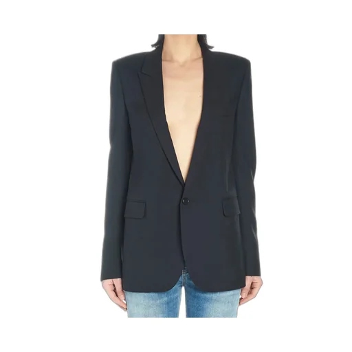 Saint Laurent Single-Breasted Long-Sleeved Blazer