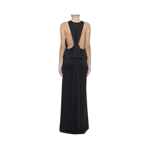 Saint Laurent Back-Tie Sleeveless Dress