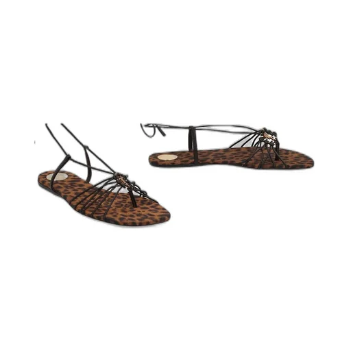 Saint Laurent Babylone Logo Plaque Sandals
