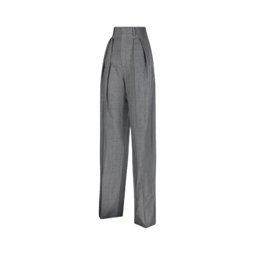 Saint Laurent High Waist Wide Leg Pants