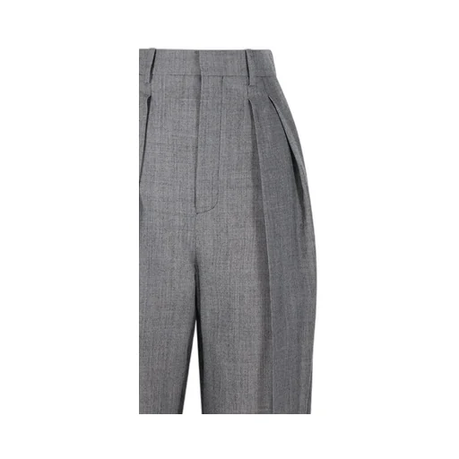 Saint Laurent High Waist Wide Leg Pants