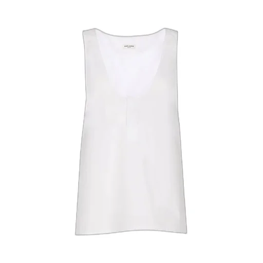 Saint Laurent Henley Sleeveless Tank Top
