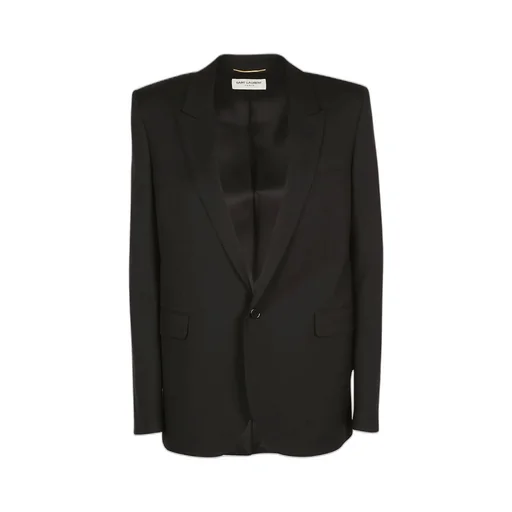 Saint Laurent Single-Breasted Long-Sleeved Blazer