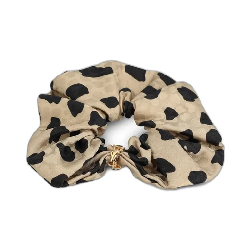 Saint Laurent Cassandre Logo Plaque Scrunchie