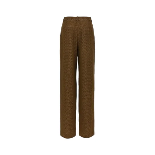 Saint Laurent Medallion Jacquard Mid-Rise Pants