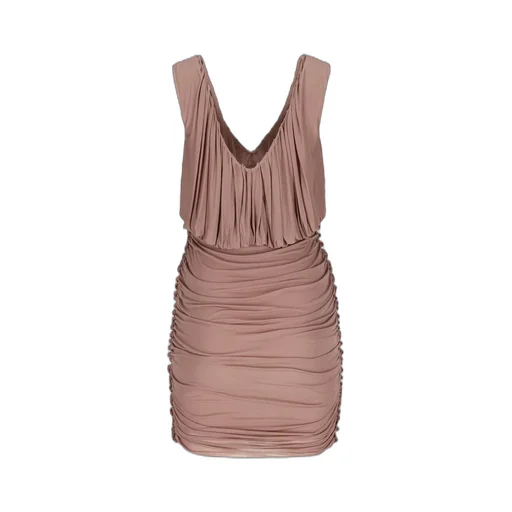 Saint Laurent Draped Sleeveless Dress