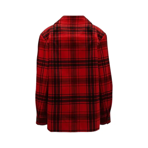 Saint Laurent Button-Up Tartan Jacket