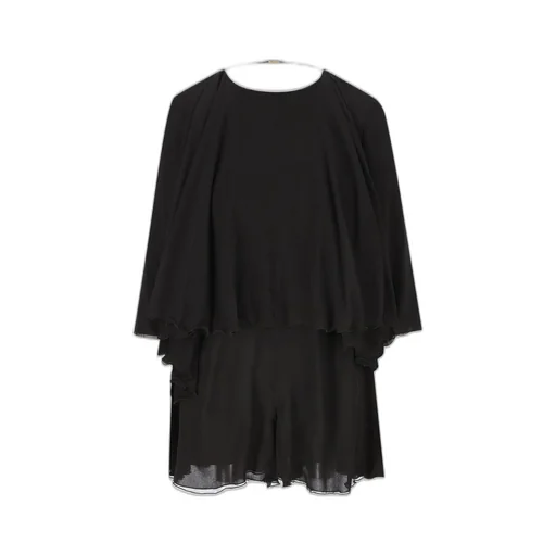 Saint Laurent Ruffled Backless Jumpsuit
