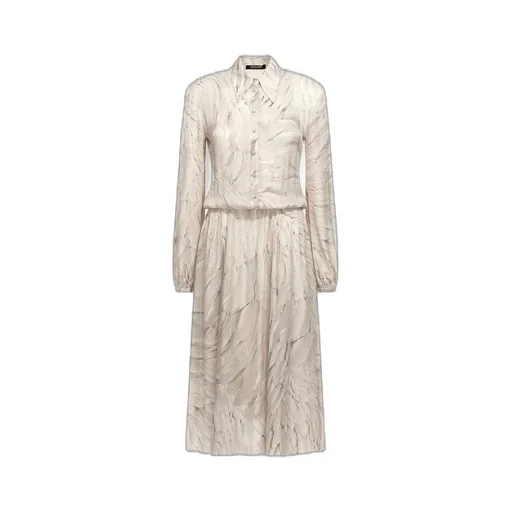 Roberto Cavalli Feathers Print Midi Dress