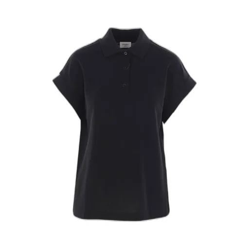 Saint Laurent Cassandre Logo Embroidered Polo Shirt