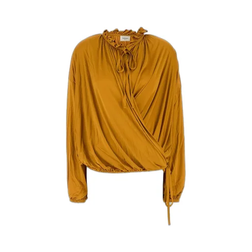 Saint Laurent Puff-Sleeved Knitted Shirt