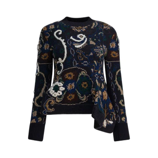 Sacai Floral Jacquard Pullover