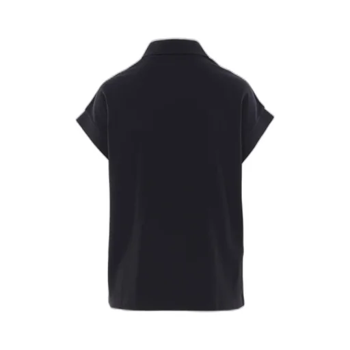 Saint Laurent Cassandre Logo Embroidered Polo Shirt