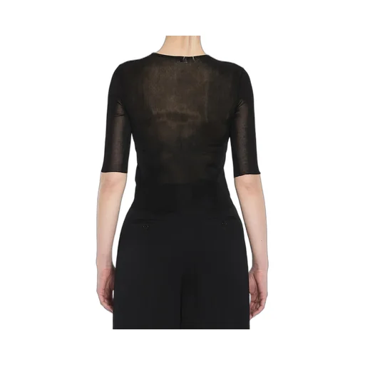 Saint Laurent Cassandre Crewneck Knitted Top