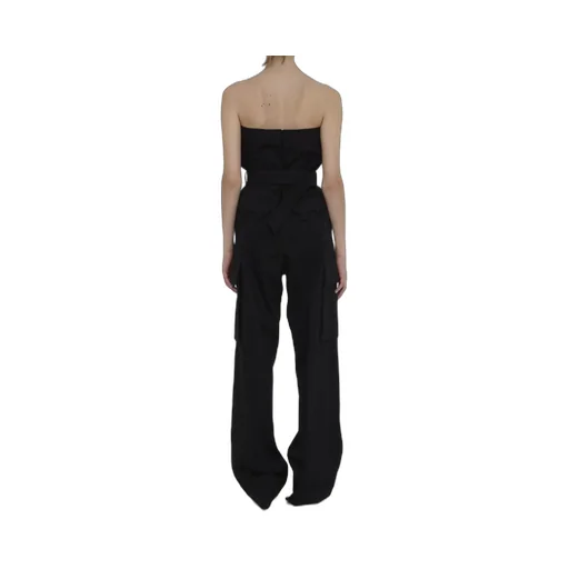 Saint Laurent Cassandre Strapless Jumpsuit