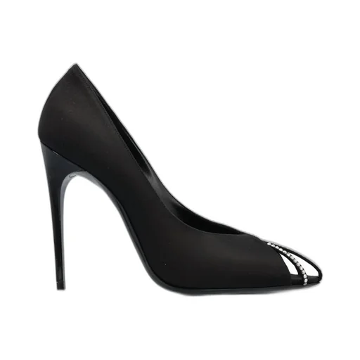 Saint Laurent Embellished Satin Pumps