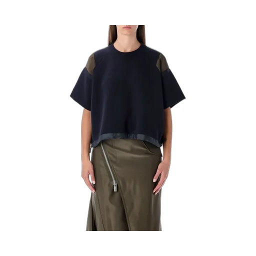 Sacai Drawstring Short Sleeve Top