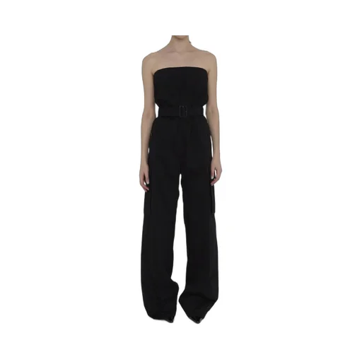 Saint Laurent Cassandre Strapless Jumpsuit