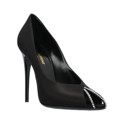 Saint Laurent Embellished Satin Pumps
