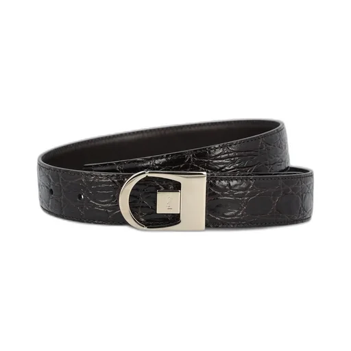 Saint Laurent Logo Engraved Reversible Belt