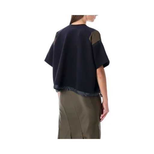 Sacai Drawstring Short Sleeve Top