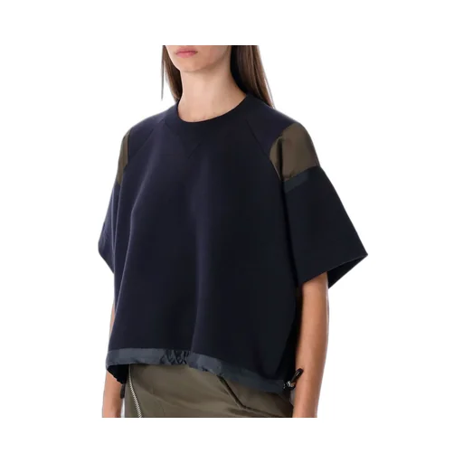 Sacai Drawstring Short Sleeve Top