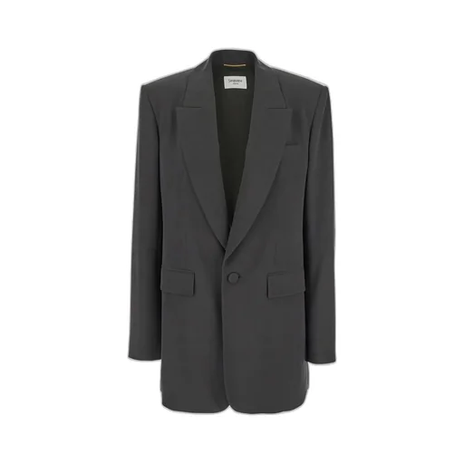 Saint Laurent Single-Breasted Long-Sleeved Blazer