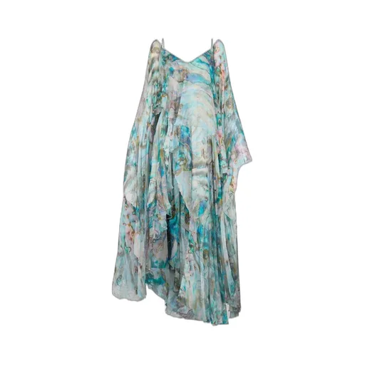 Roberto Cavalli Mermaid Print Long Dress