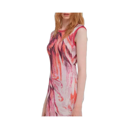 Roberto Cavalli Feathers Print Mini Dress