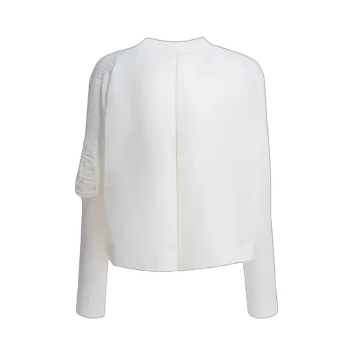 Sacai Zip Detailed Buttoned Cardigan
