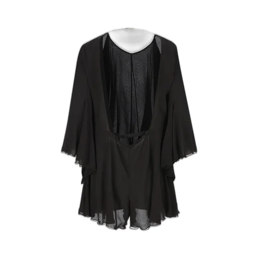 Saint Laurent Ruffled Backless Jumpsuit