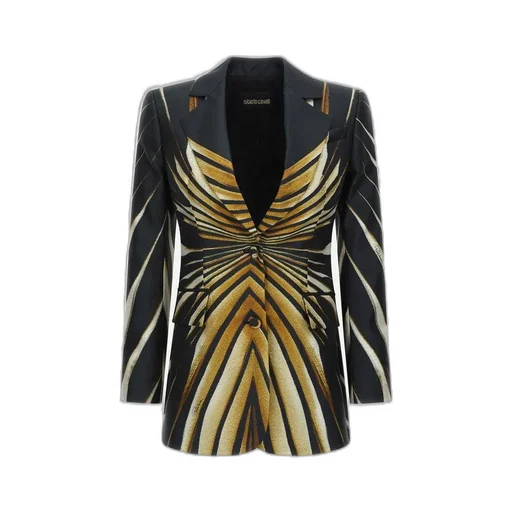 Roberto Cavalli Ray Of Gold Print Jacket