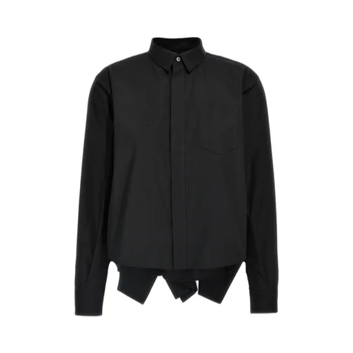 Sacai Poplin Long Sleeved Shirt