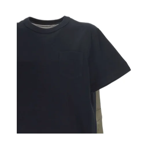 Sacai Semi-Sheer Panelled T-Shirt