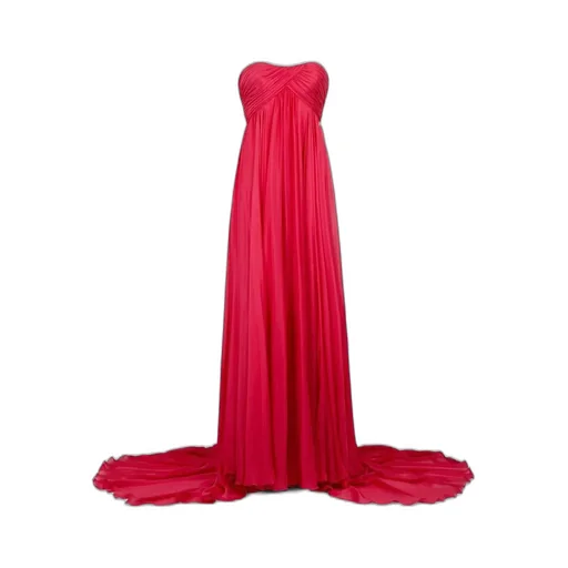 Roberto Cavalli Mirror Snake Strapless Maxi Dress