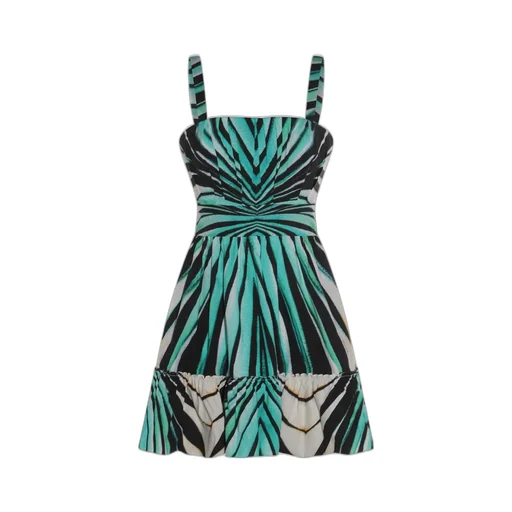 Roberto Cavalli Ray Of Sea Print Mini Dress