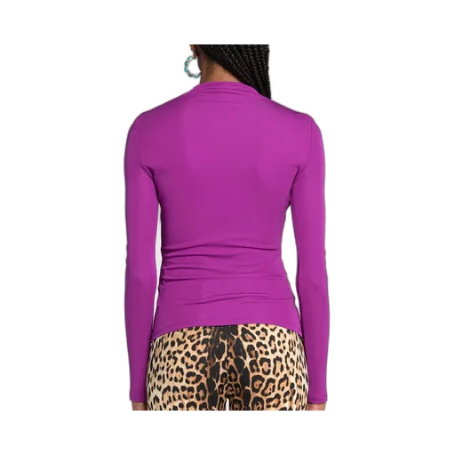 Roberto Cavalli Embellished Ruched Top
