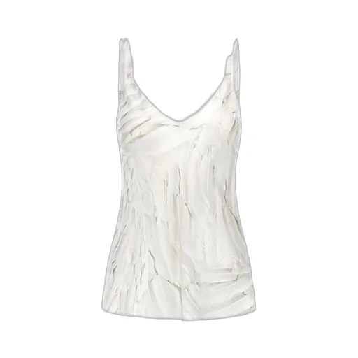 Roberto Cavalli Feathers Print Top