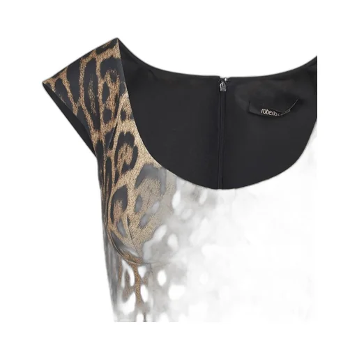 Roberto Cavalli Animal Print Midi Dress