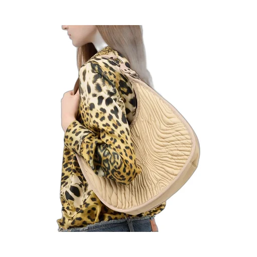 Roberto Cavalli Matelassé Hobo Shoulder Bag